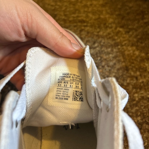 Converse All Star White Canvas Sneakers - Picture 4 of 5